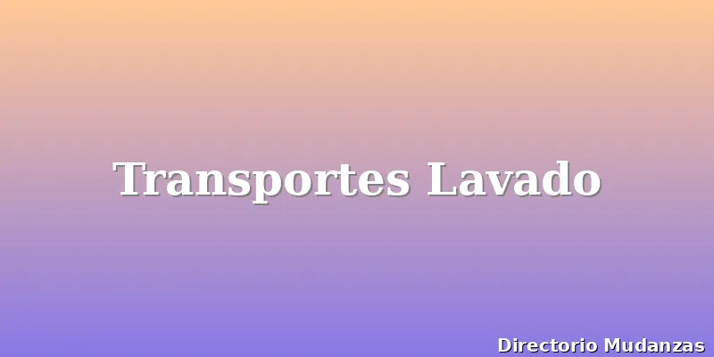 Transportes Lavado