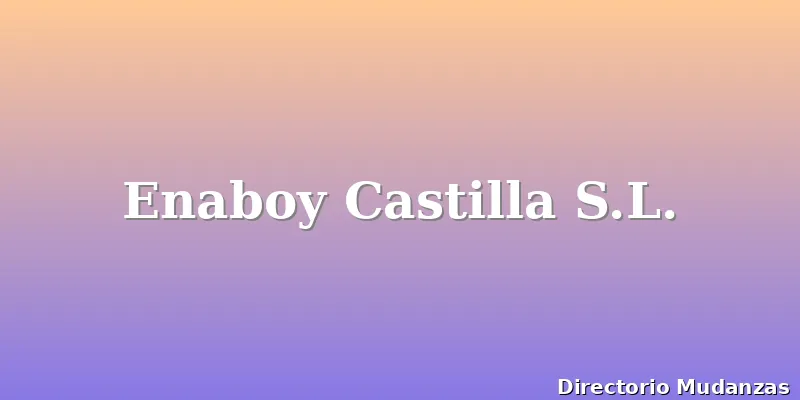 Enaboy Castilla S.L.