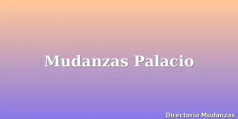 Mudanzas Palacio