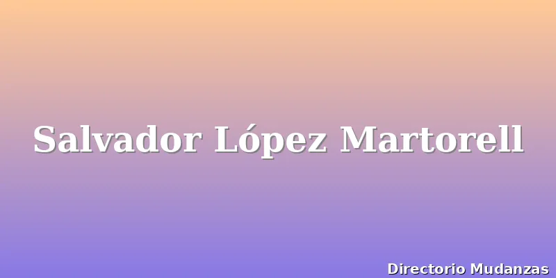 Salvador López Martorell