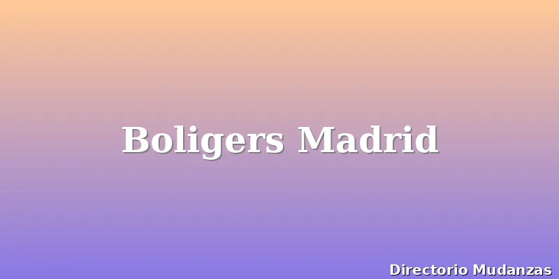 Boligers Madrid