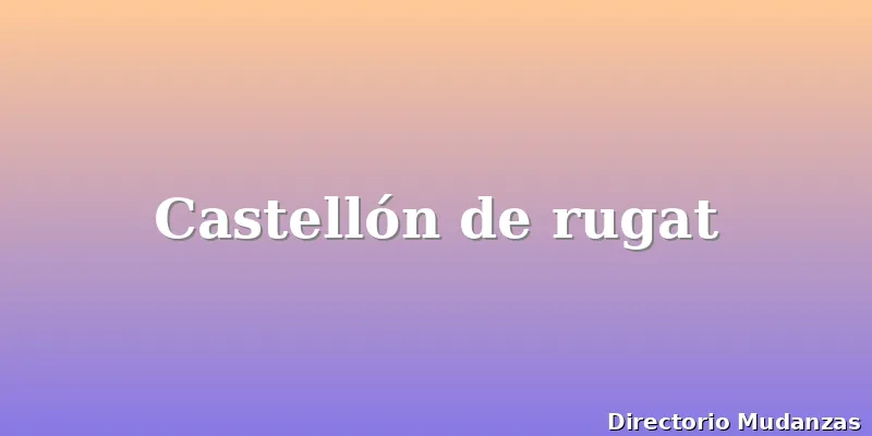 Castellón de rugat