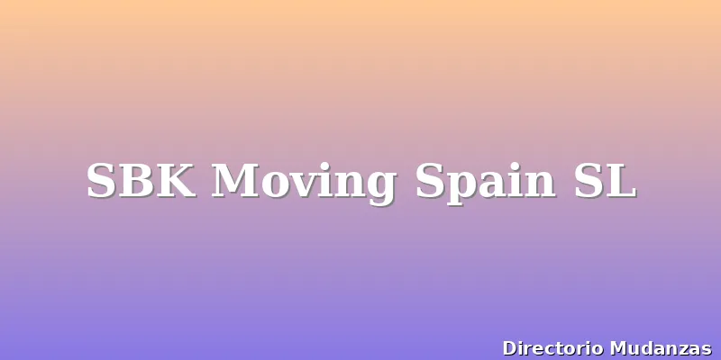 SBK Moving Spain SL