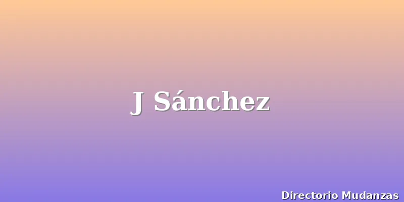 J Sánchez