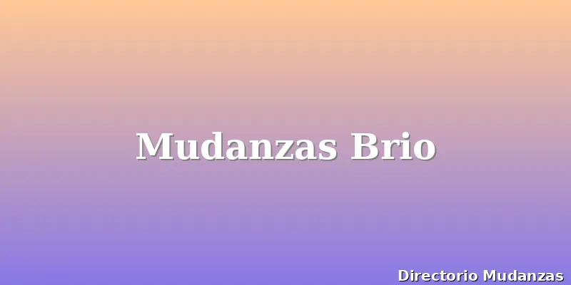 Mudanzas Brio