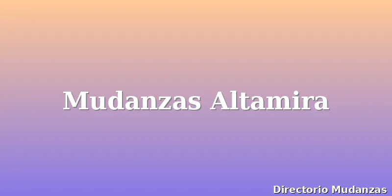 Mudanzas Altamira