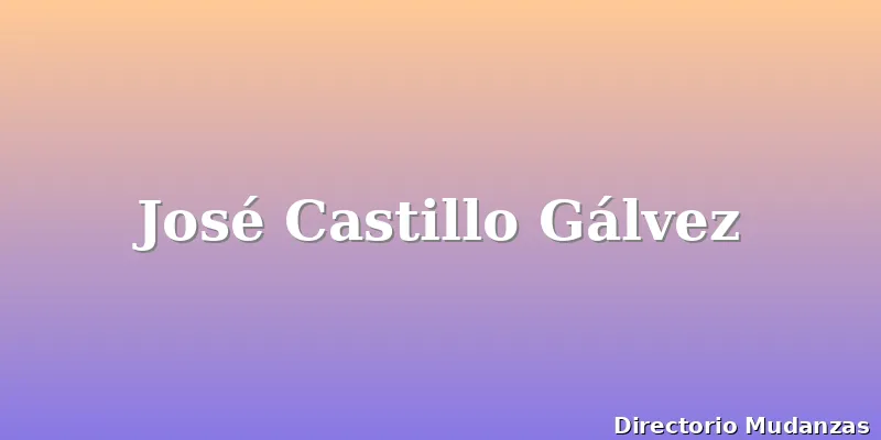 José Castillo Gálvez