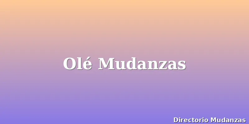 Olé Mudanzas