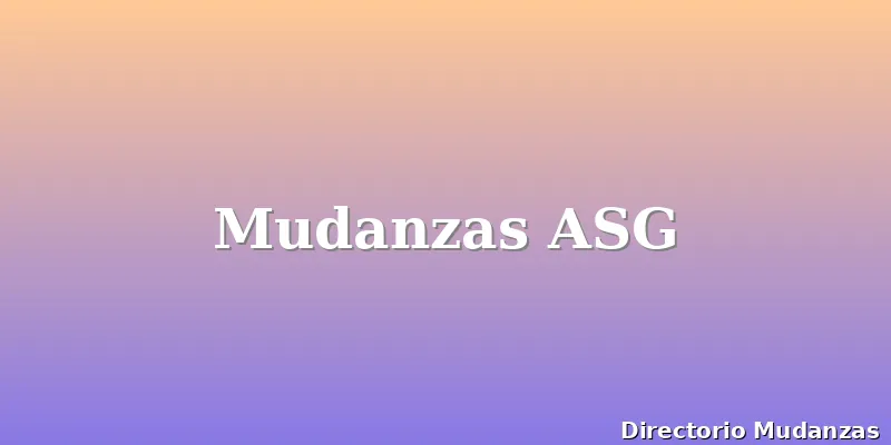Mudanzas ASG