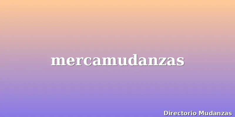 mercamudanzas