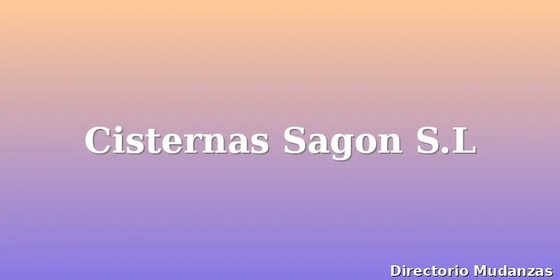 Cisternas Sagon S.L