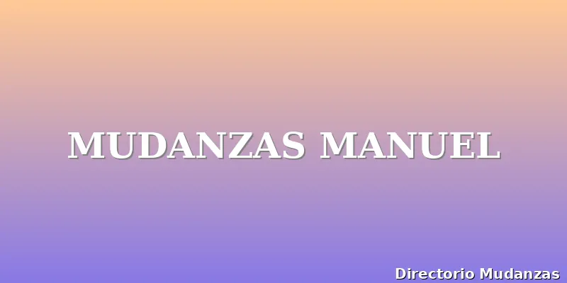 MUDANZAS MANUEL