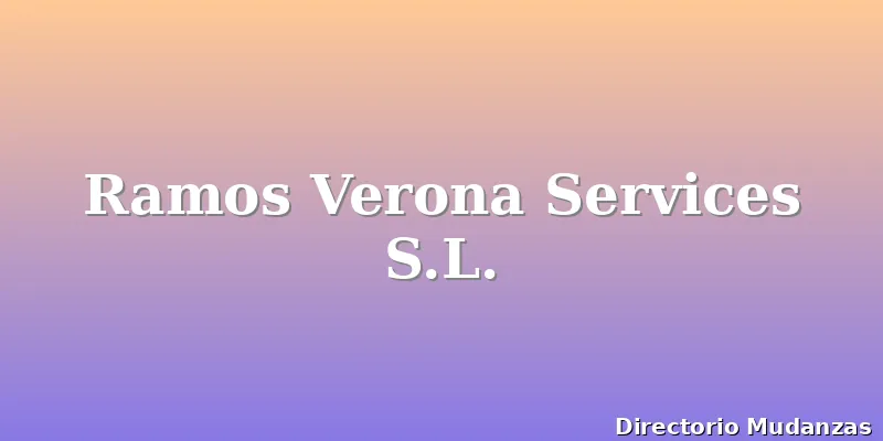 Ramos Verona Services S.L.