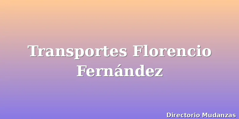 Transportes Florencio Fernández