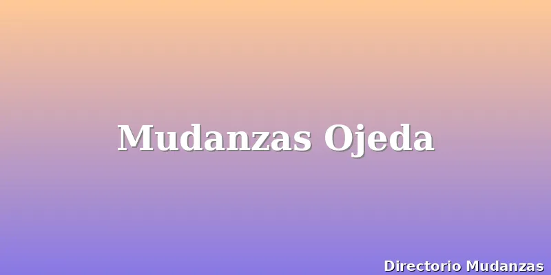 Mudanzas Ojeda