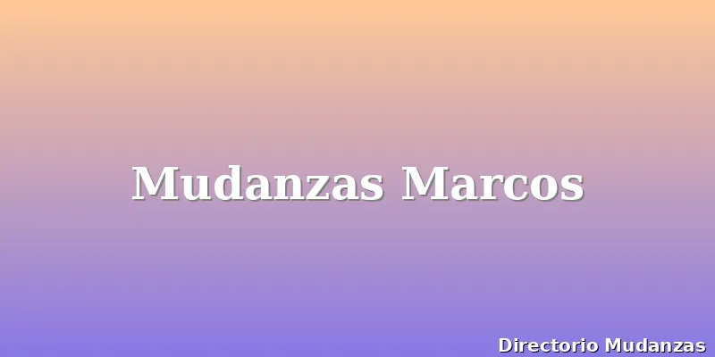 Mudanzas Marcos